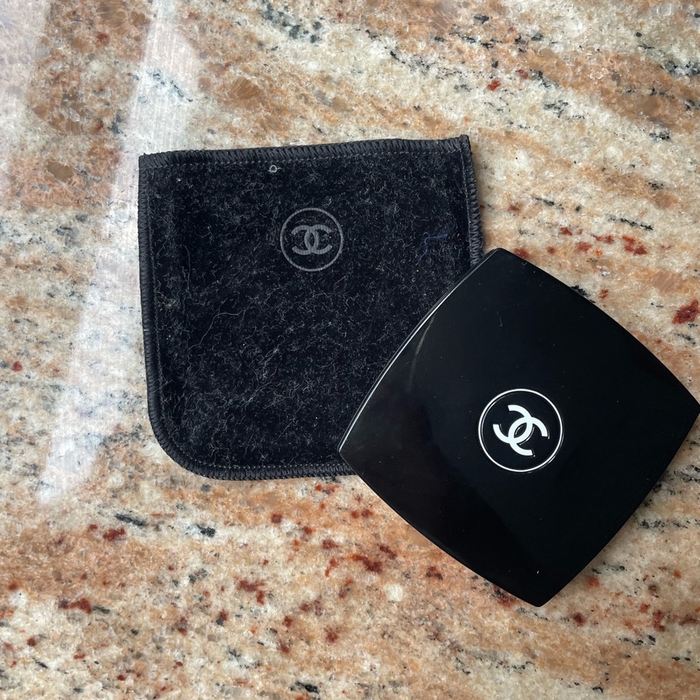 Chanel Compact Mirror with Chanel velvet Sleeve